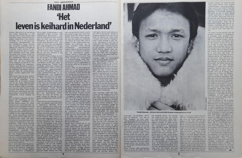 Interview met Fandi Ahmad over het leven in Nederland, sport en cultuur.