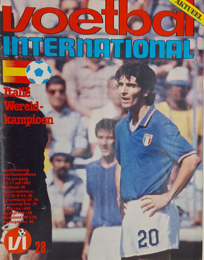 Pakket Voetbal Internationals Wereld Kampioenschap 1982 Spanje