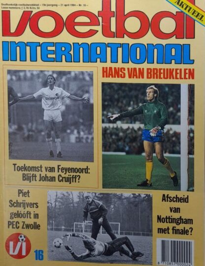 Voetbal International jaargang 19 - 1984 - nummer 16
