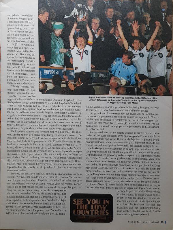 Pakket Voetbal Internationals Europees Kampioenschap 1996 Engeland - Afbeelding 22