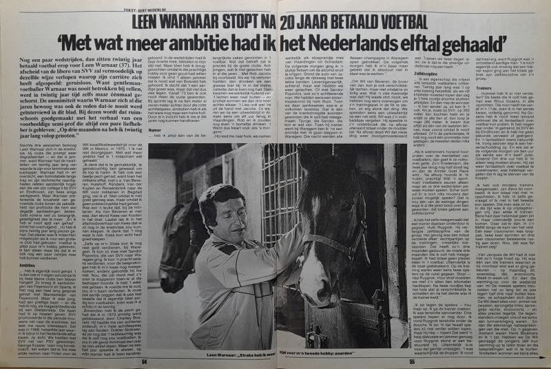 Leen Warnaar met paard in stal, sport en paarden, Nederlandse sportpersoonlijkheid.