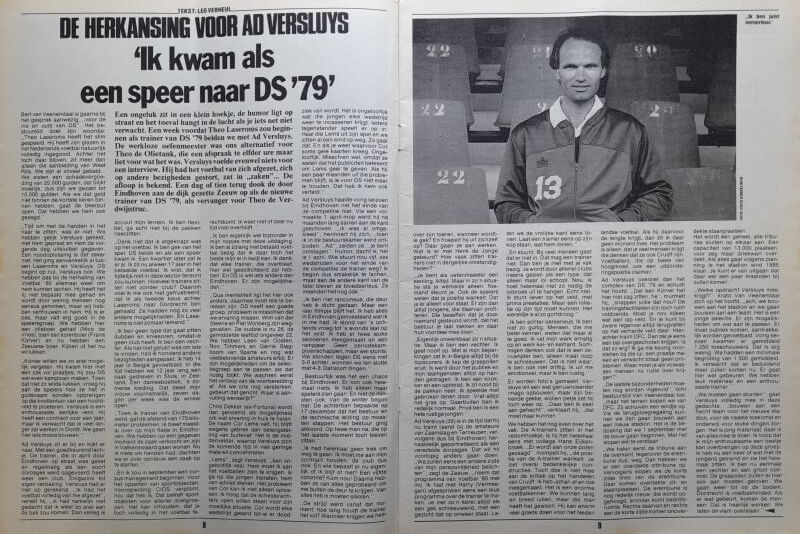 Voetbalnieuws en sportverslag over de herdenking en wedstrijd van DS '79, inclusief interview en fot.