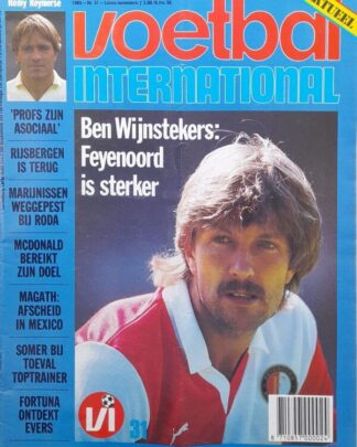 Ben Wijnstekers in Feyenoord shirt, close-up portrait.