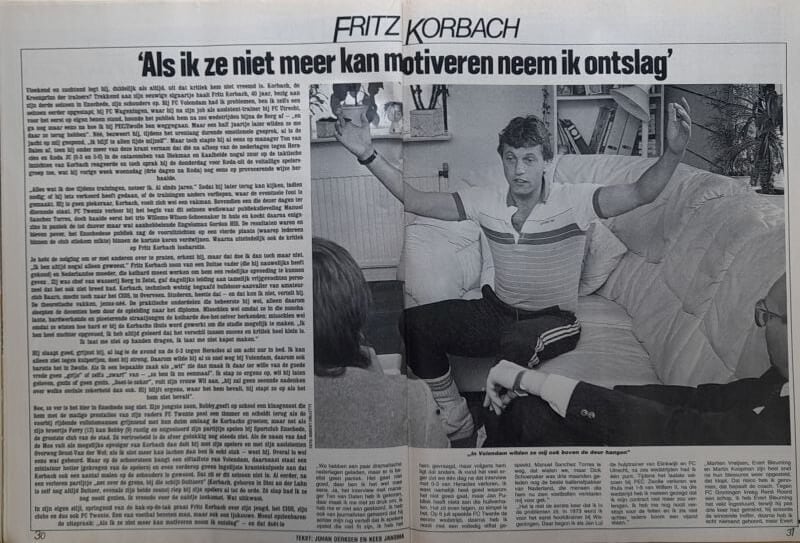 Frits Korbach vertelt over motivatie en ontslag in interview.